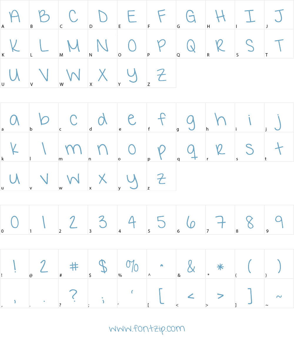 KG I Want Crazy Font Character
